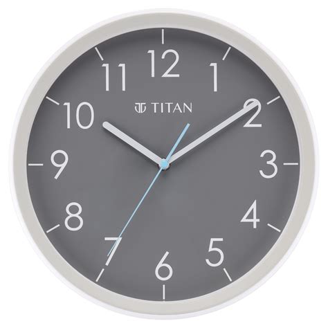 Buy Online Titan Contemporary Grey Dial Grey Color Silent Sweep ...