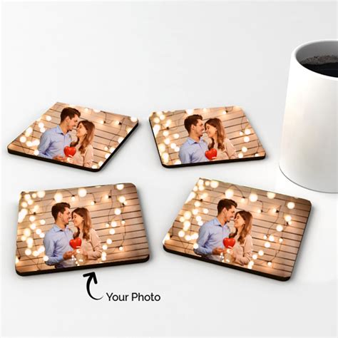 Buy Wonderful Personalized Wooden Coasters Online at Best Price | Od