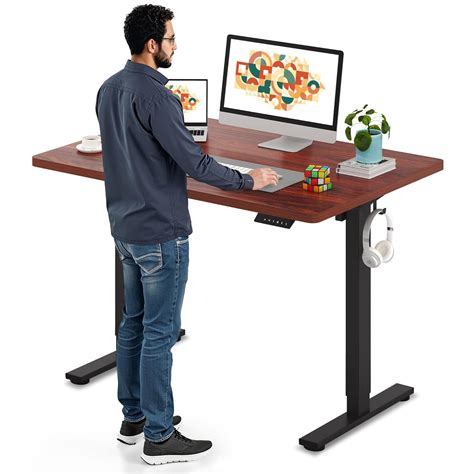 Electric Standing Desk 48 x 30 Inches, Height Adjustable Stand Up Desk ...