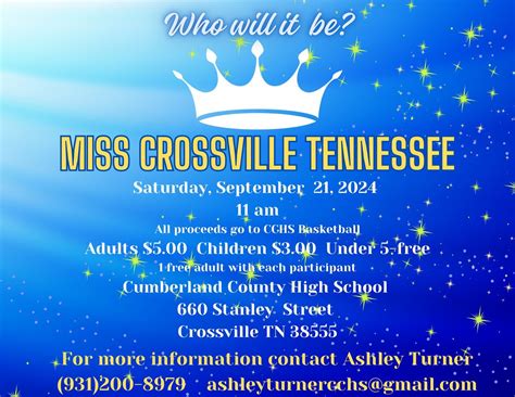 2ND Annual Miss Crossville, TN, Cumberland County High School ...