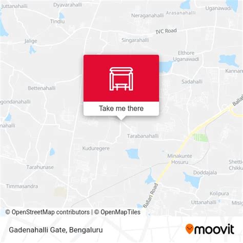 Gadenahalli Gate stop - Routes, Schedules, and Fares