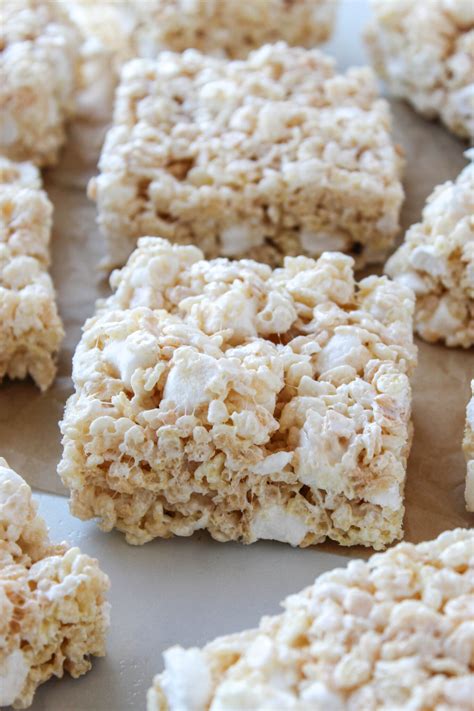 Marshmallow Rice Krispie Treats - Baking You Happier