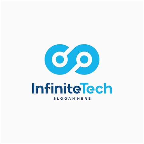 Infinity Technology logo ontwerpen concept vector, Pixel en Infinity ...