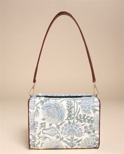 Buy Veronica Cotton Block Printed Satchel Bag online in India at Best ...