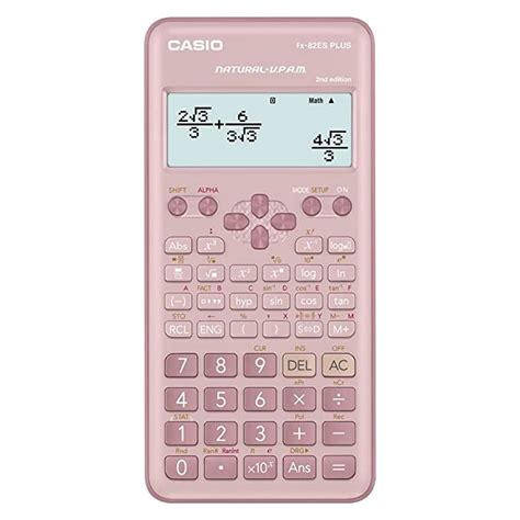 Casio FX-82ES Plus Pink 2nd Gen Non-Programmable Scientific Calculator ...