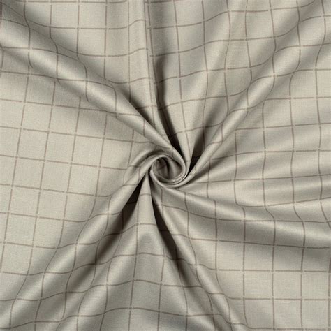 Dolphin Grey Checks Printed Luxury Suiting Fabric – Fabcurate
