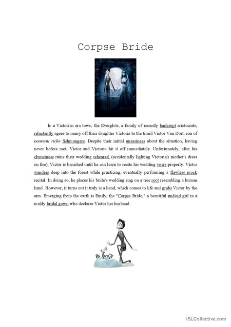 Image result for Corpse Bride Vows ESL
