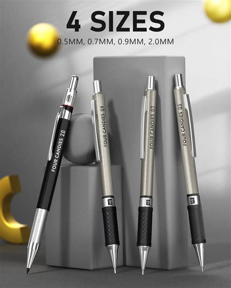 Four Candies 25PCS Art Mechanical Pencil Set + Mechanical Pencil Set ...