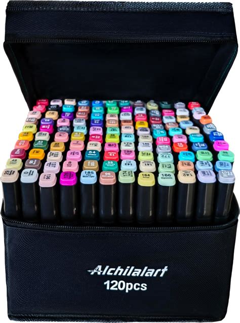 Amazon.com : DAPNHA Dual Tip Alcohol Sketching Drawing Markers Set for ...