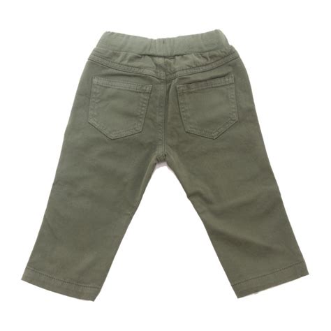 3176AL pantalone bimbo boy IL GUFO kids pants green