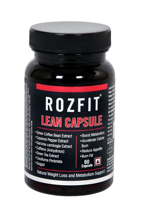 ROZFIT LEAN FAT BURNER FOR MEN AND WOMEN WITH GARCINIA CAMBOGIA,GREEN ...