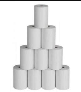 AJ THERMAL PAPER ROLL 4 INCH 110MM 25 MTR (SET OF 10 ROLL) Thermal Cash ...