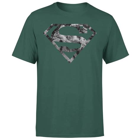 Marble Superman Logo Men's T-Shirt - Green Clothing - Zavvi UK
