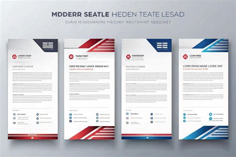 A series of brochures with the word gehr on the bottom | Premium AI ...