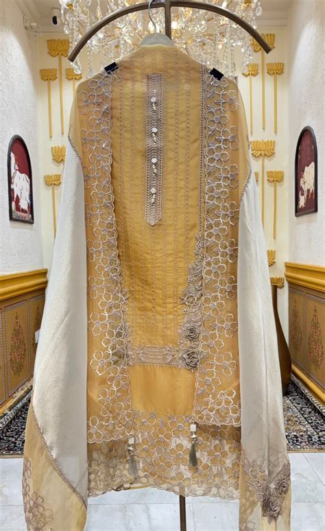 Ziana Zari Organza Suit – Vastra Official