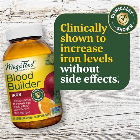 MegaFood Blood Builder Iron Supplement & Multivitamin - 180 Tablets for ...