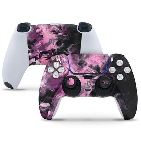 PlayStation 5 Controller Skin - Light Megenta Stroke on Stone – SkinsLegend