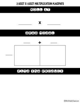 Area Model Multiplication 2-Digit by 1 Digit 的图像结果