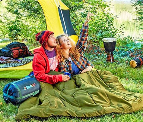 This 2-Person Sleeping Bag Lets You Stay Nice and Cozy While Camping
