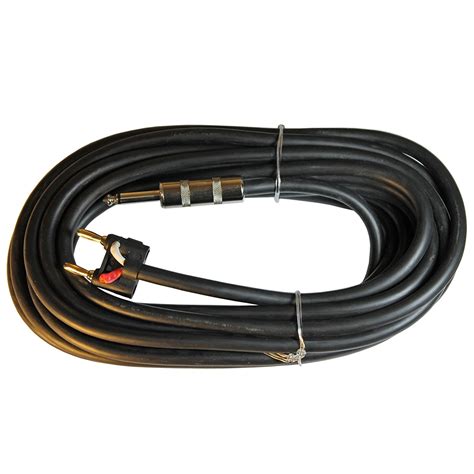 12 Gauge Speaker Cable with Banana and Quarter Inch(1/4") Connectors ...