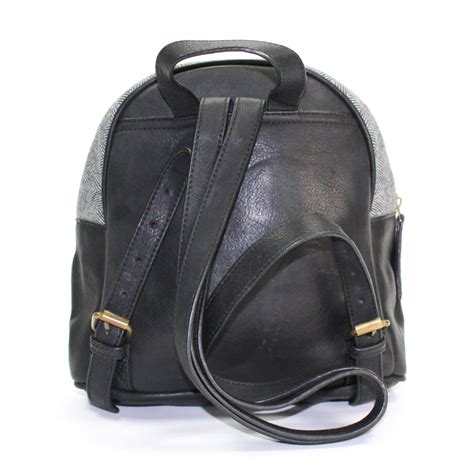 Herringbone Black Small Backpack | Buy Bags