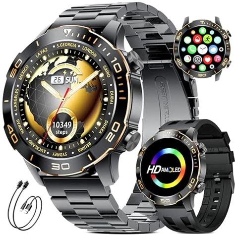 Military Smart Watch | Premium USA Brand BMB0FXMB36DT 1.43'' AMOLED ...