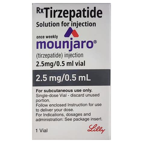 Mounjaro 2.5mg Solution for Injection 0.5 ml | Uses, Side Effects ...