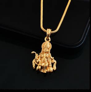 PYR Fashion hanuman ji locket::hanuman locket for men gold::hanuman ...