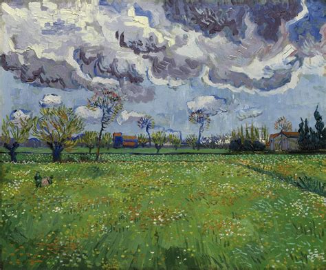 Landscape Under a Turbulent Sky by Vincent van Gogh via DailyArt mobile app