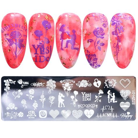 Nail Tools Plates Stamping Kit for Easy Retro Flower Designs - Nail ...