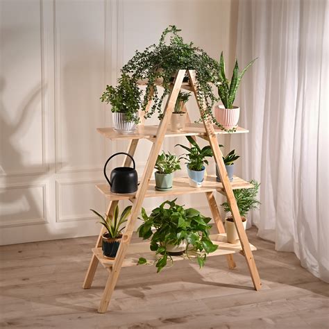 Buy Pyramid Wooden Plant Stand – Stylish, Space-Saving & Durable | Ugaoo