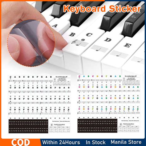 Image result for 36 Key Keyboard Notes Stickers
