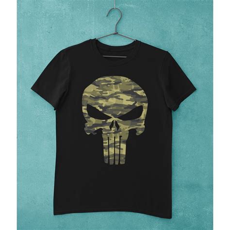 Marvel Comics Camo Punisher T-Shirt - www.superherotoystore.com