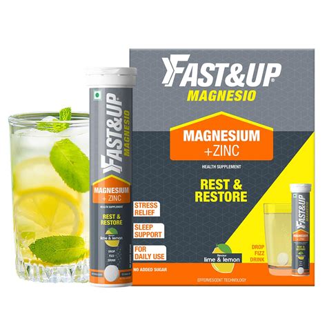 Fast&Up Magnesio - Restful Sleep Supplement - Magnesium & Zinc for ...