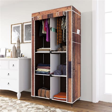Ebee 6+2 Layer Fancy Collapsible Closet/Cabinet -Grey - Fabric, 145 Cm ...