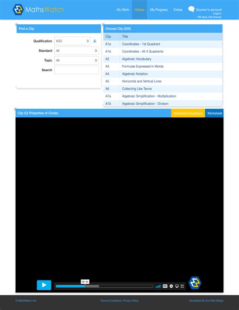 Image result for MathsWatch VLE