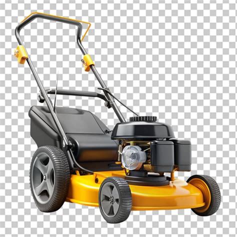 Lawn mower isolated on a transparent background | Premium AI-generated PSD