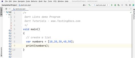 Dart Programming Lists 的图像结果