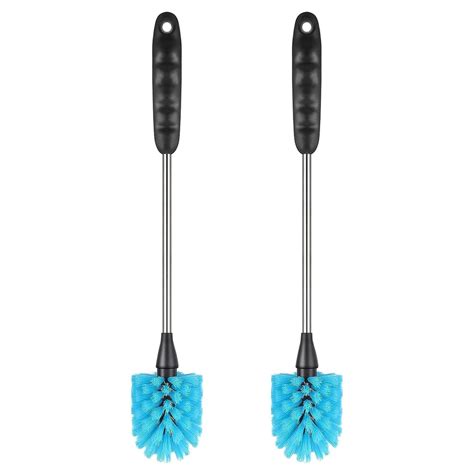 KHOIMIA 15" Long Handle Bottle Brush, 2 Pcs Stainless Steel Bottle ...