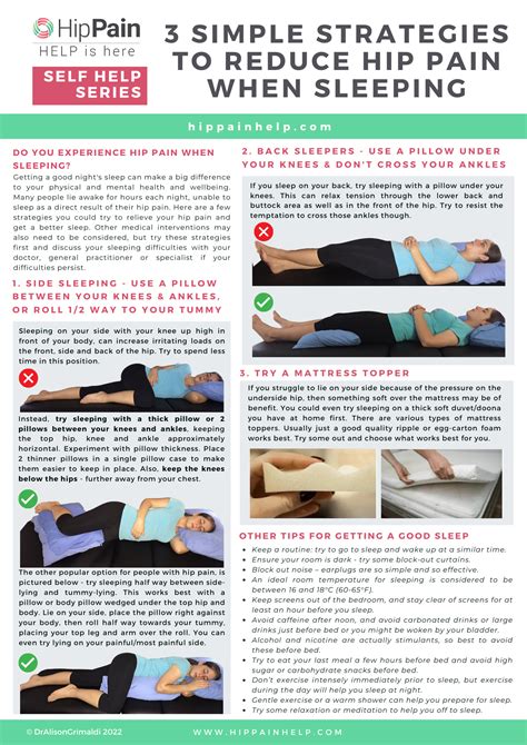 Top Tips on Hip Pain Relief Sleeping. Learn How