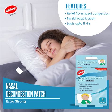 Nasal Decongestion Patches - 5 Patches Per Pack – RunBugz