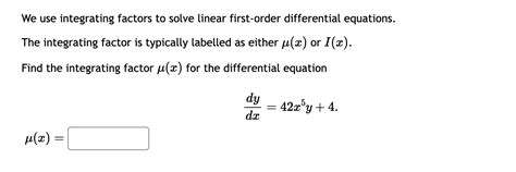 Image result for Integrating Factor Example