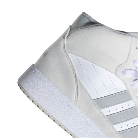 Adidas - Adidas Mens Break Start Mid Sneakers 'White/Grey' - NBA