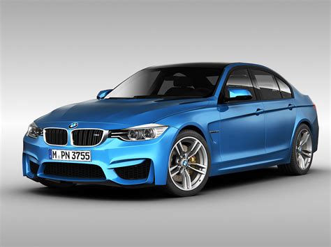 BMW M3 Sedan F30 2015 3D Model MAX OBJ 3DS FBX | CGTrader.com