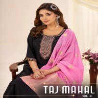 BLUE HILLS TAJ MAHAL VOL 10 ROMAN SILK READYMADE PLUS SIZE SUIT FOR ...