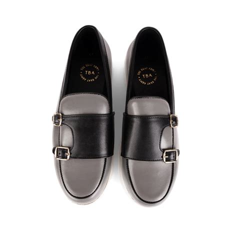The Brat Army Madison Multicolor Grey/Black Double Monk Sneaker – THE ...