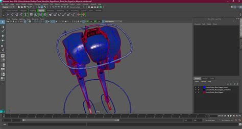 3D Cassie Robot Blue Rigged for Maya model | 3D Molier International