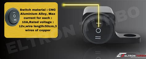 Eltron Turbo Waterproof Multi-Function 3 Mode Way Mirror Switch Button ...