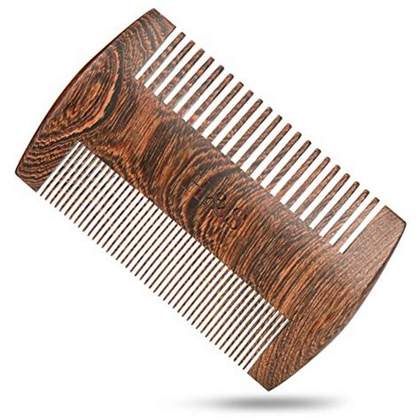 H&S Wooden Beard Comb Anti Static Moustache Pocket Comb - Beard Combs ...