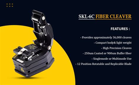 Optrotech SKL-6C Fiber Cleaver, High Precision Fiber Optic Cleaver ...